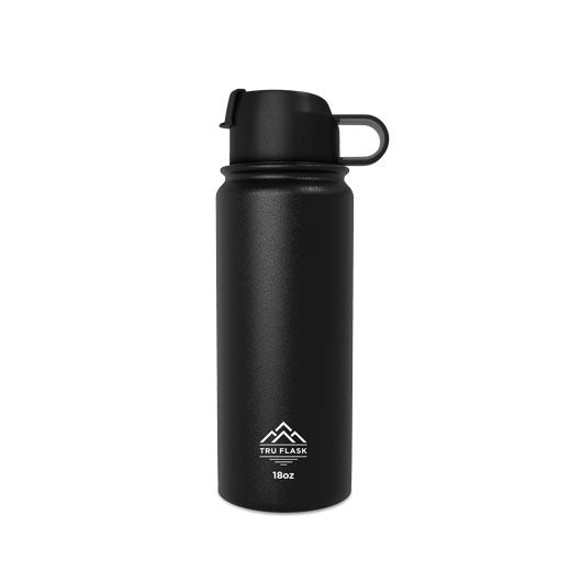 18oz Water Bottle with Straw Lid, Insulated Water Bottles