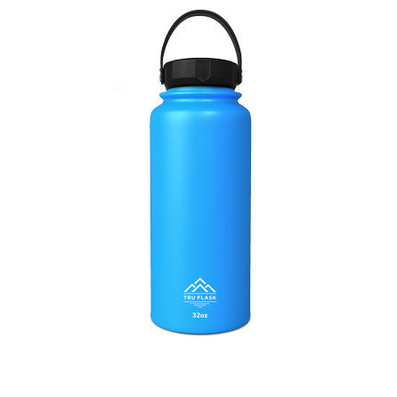 HydraPeak Light Blue Water Bottle Insulated Stainless Steel 32 Oz. USED