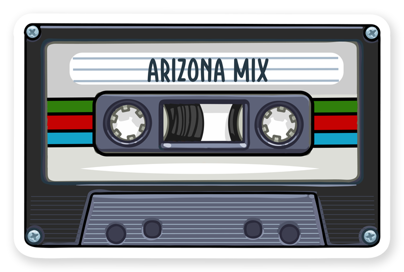  Arizona Mix Tape Sticker | Tru Flask