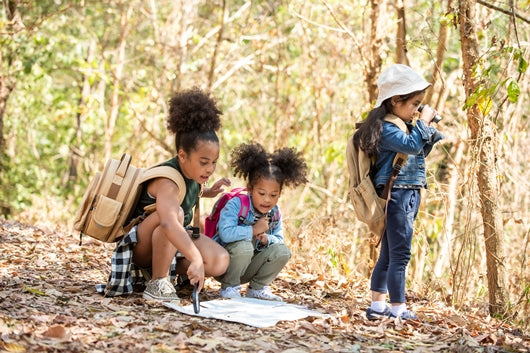 A diverse group of children enjoy the benefits of an outdoor program for youth