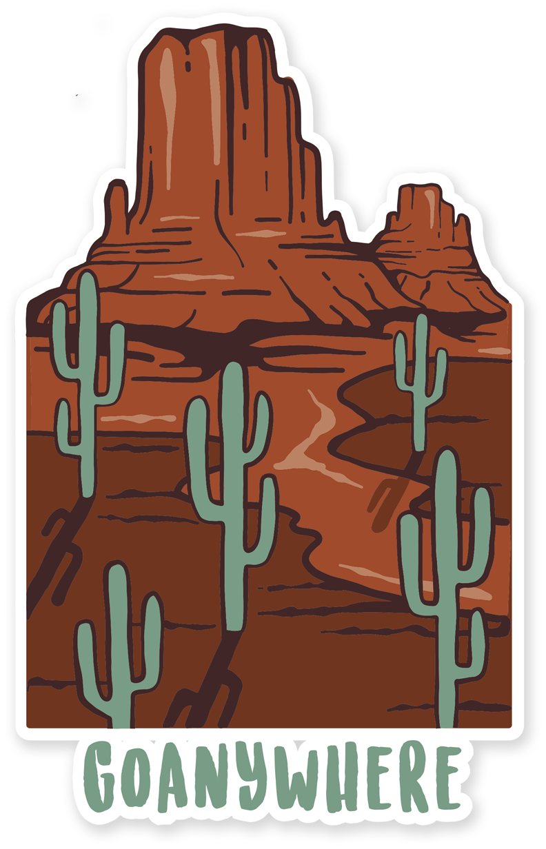 Desert Roaming Sticker | Tru Flask