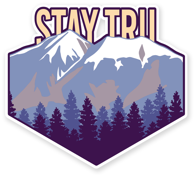 Flagstaff Peaks Sticker | Tru Flask