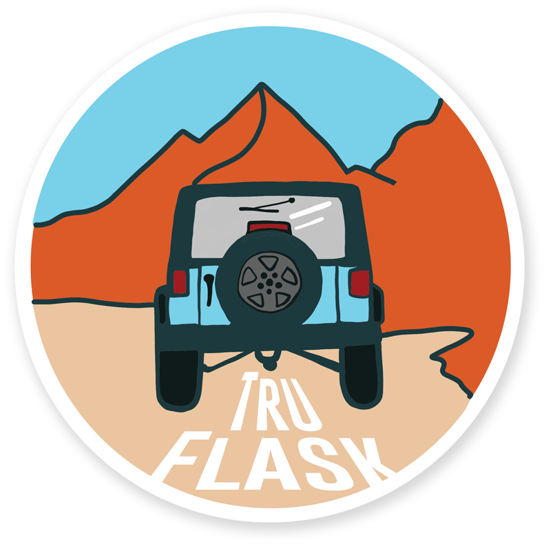 Open Road Sticker | Tru Flask