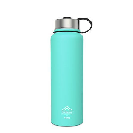Teal 40oz Double Walled Insulated Water Bottle | Tru Flask