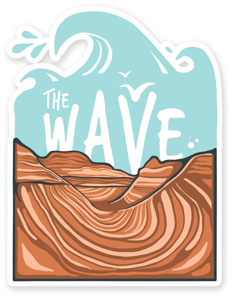 The Wave Sticker | Tru Flask