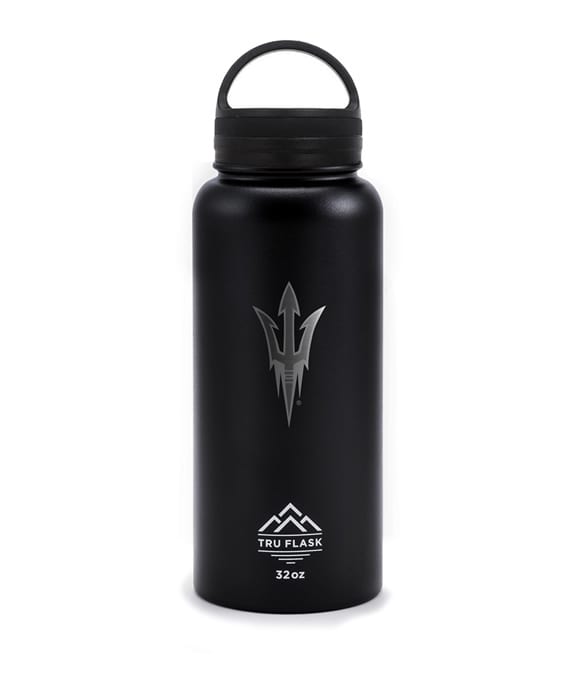 32oz Black Arizona State University Stainless Steel Water Bottle | Tru Flask