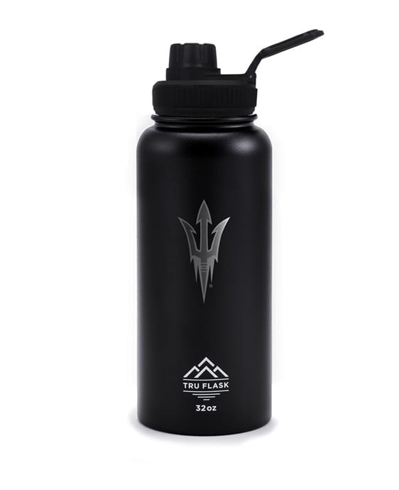 32oz Black Arizona State University Stainless Steel Water Bottle | Tru Flask