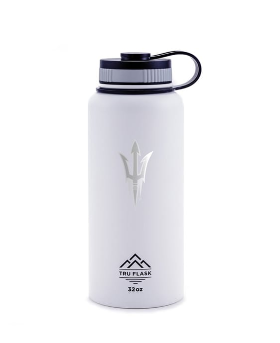 32oz White Arizona State University Stainless Steel Water Bottle | Tru Flask