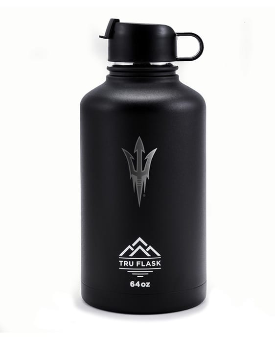 64oz Black Arizona State University Stainless Steel Water Bottle | Tru Flask